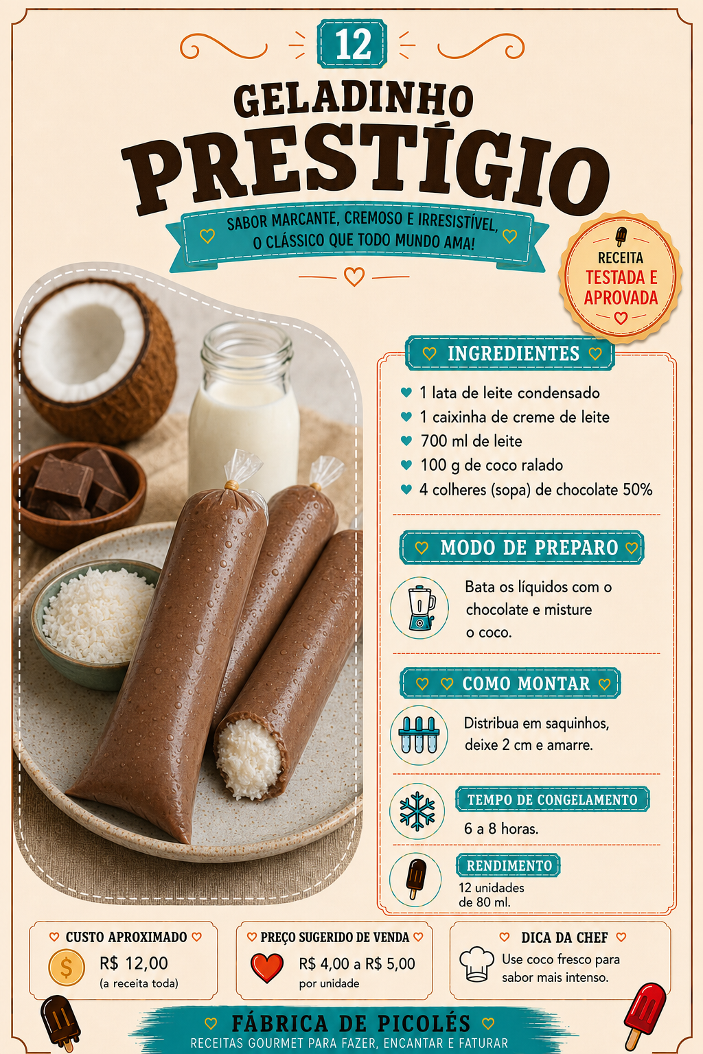 Página do catálogo: geladinho Prestígio